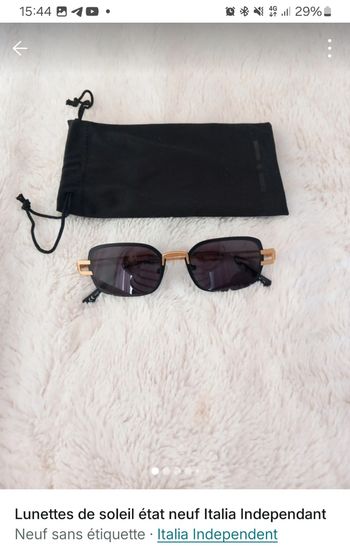 Lunettes de soleil état neuf Italia Independant