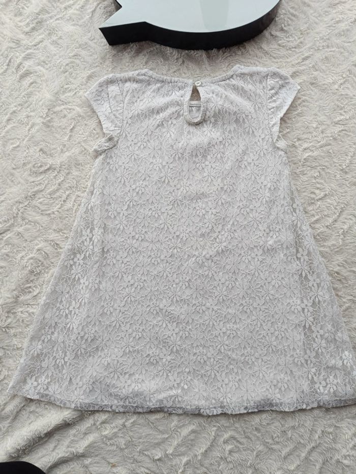 Robe de fête anniversaire mariage Noël baptême Fille 5 ans broderie fleurs In Extenso - photo numéro 8