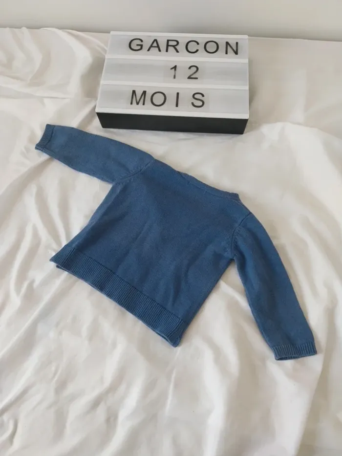 Gilet garçon 12 mois DPAM - photo numéro 2