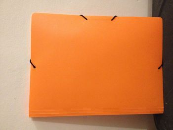  Chemise élastiqués A4 orange porte-documents