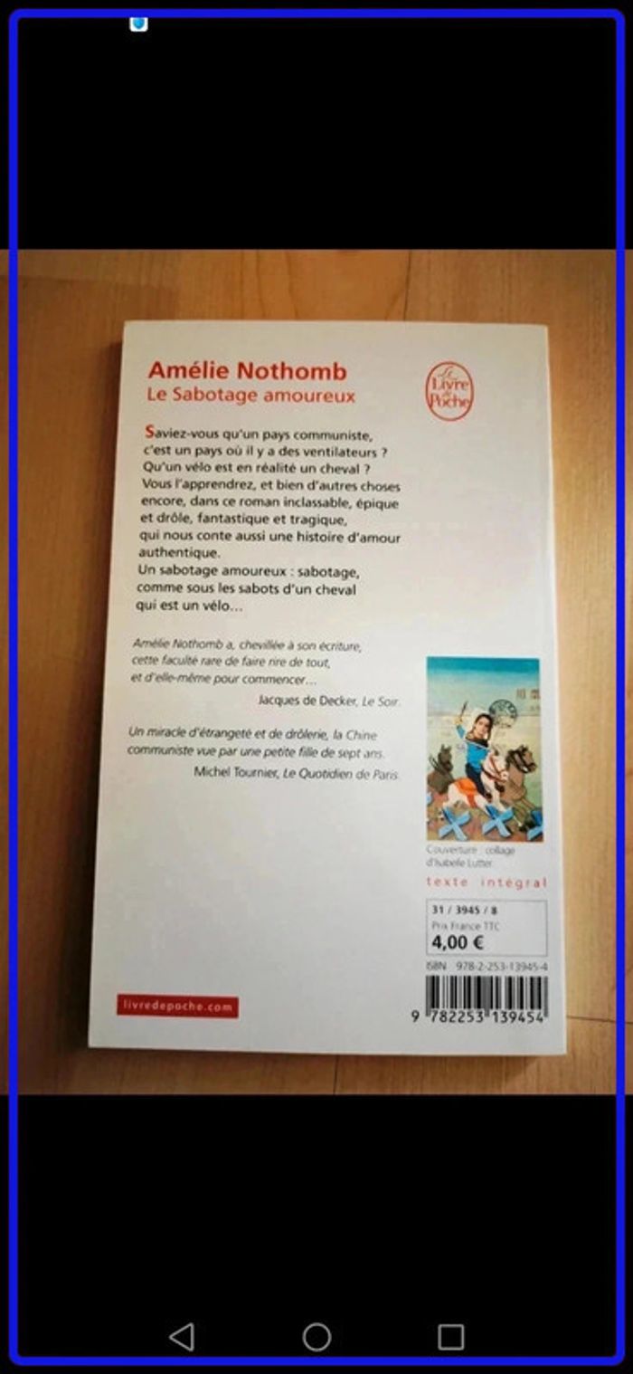 Livre d'Amelie Nothomb - photo numéro 2
