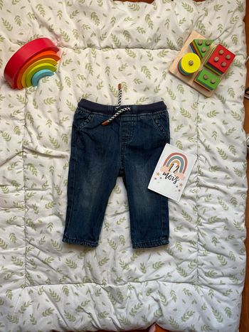 jean bleu doublé lien de serrage vertbaudet 12 mois