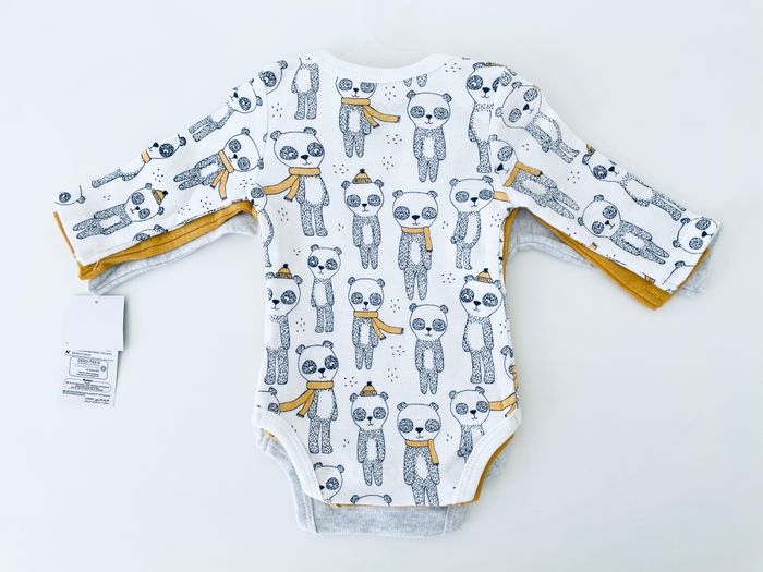 Lot de 3 bodies manche longue, taille 1 mois - photo numéro 6