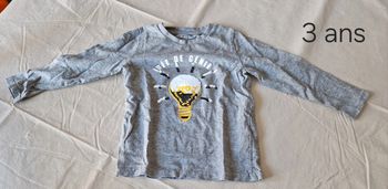 Tee shirt à longue manche 3 ans