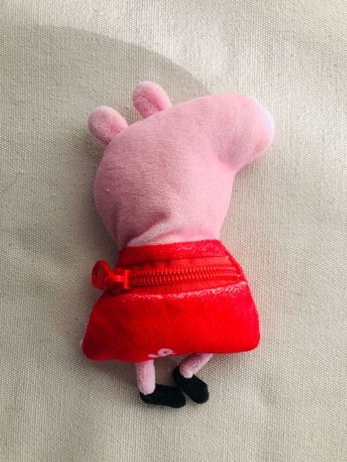 Porte monnaie peppa pig peluche rouge jaune - photo numéro 4