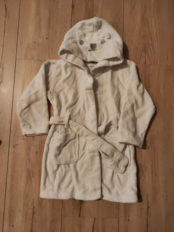Peignoir blanc Ourson