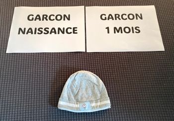 Bonnet naissance 1 mois