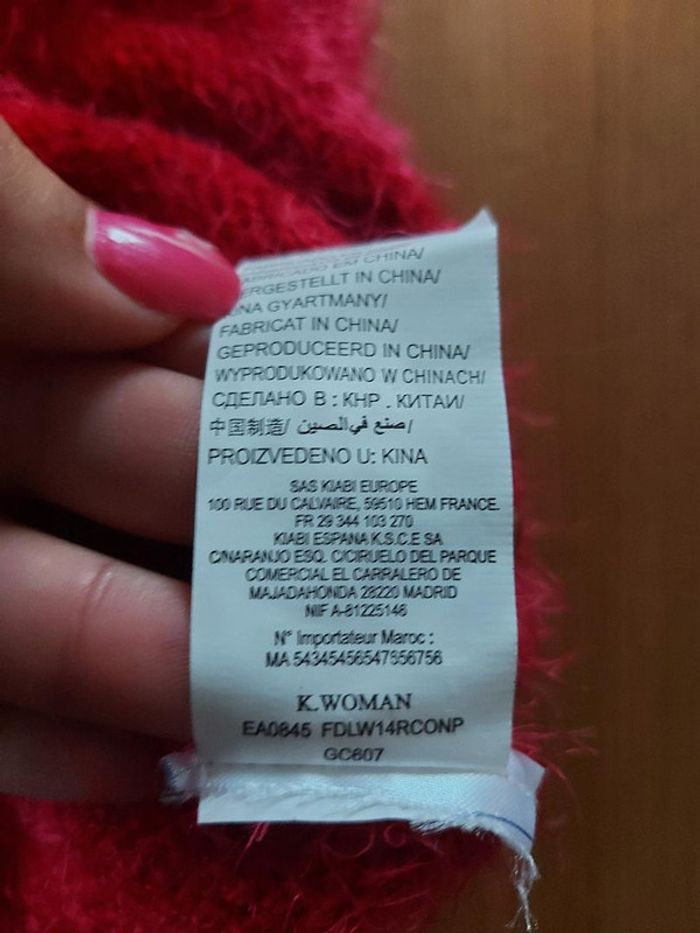 Pull fushia Kiabi Taille XL Neuf - photo numéro 4
