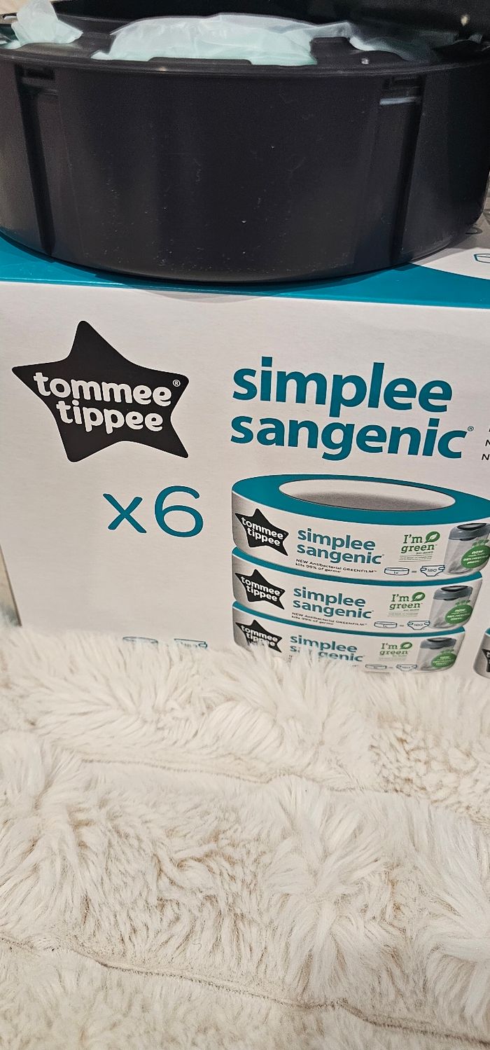 Lot de 4 + 2 recharges originales Simplee Sangenic Tommee Tippee - photo numéro 7