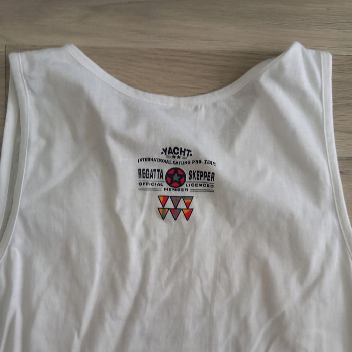 Débardeur homme blanc imprimé taille L - photo numéro 6