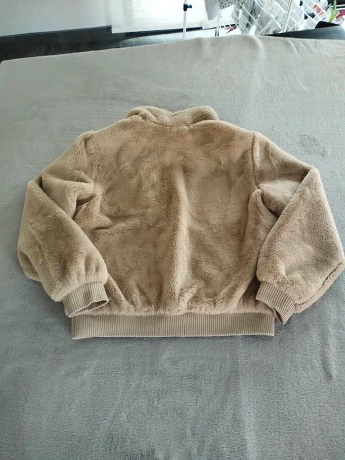 Veste Only en fourrure beige 14ans kids - photo numéro 2