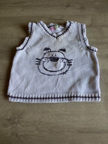 Pull sans manches garçon 3 mois