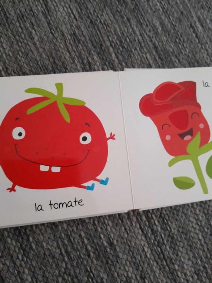 Petit livre en carton mes petites couleurs rouge🌺Tam Tam - photo numéro 4