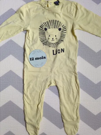 Pyjama grenouillère Kiabi 12 mois