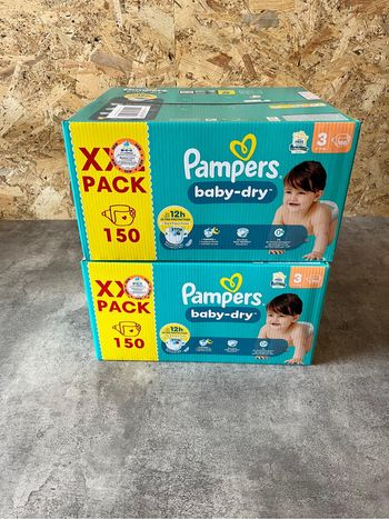 Pampers Baby-Dry Taille 3  – 300 couches