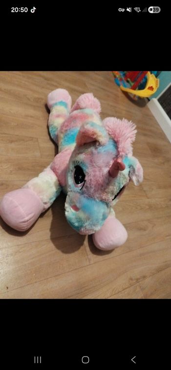 Grande peluche licorne