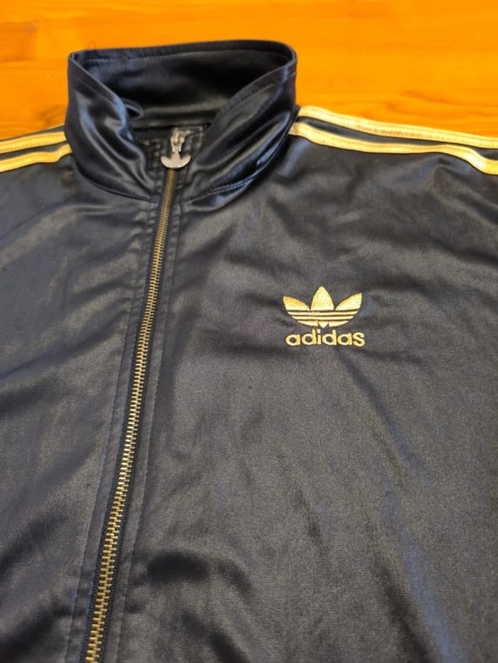 Veste Adidas - Chile 62 - Noir/Doré - Logo Brodé - Taille L - photo numéro 4