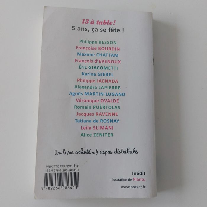 Livre - 13 à table ! 2019 - photo numéro 2