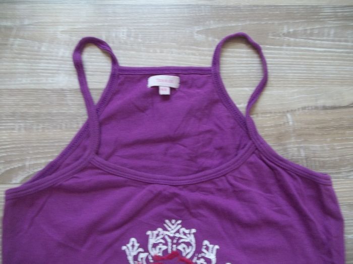 Débardeur violet Rose rouge Tex 9/10 ans - photo numéro 3