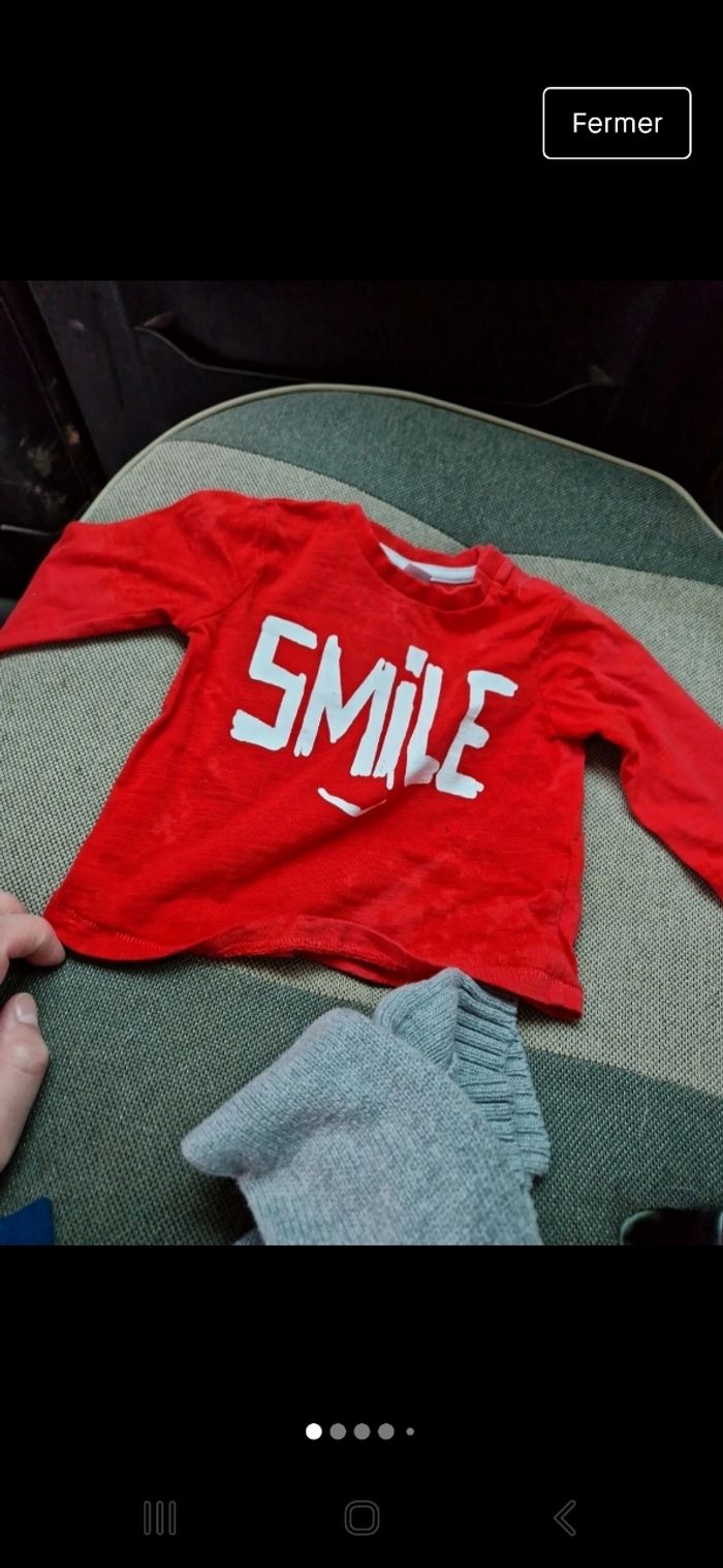 Vend lot de vêtement taille 6 mois bébé garçon
