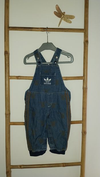 Salopette en jean Adidas Édition Collector Monkey etat neuf 9/12 mois