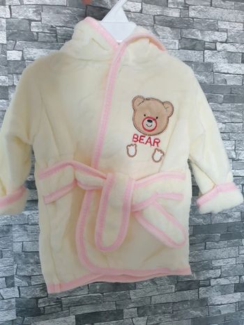 Peignoir bébé ourson polaire TU