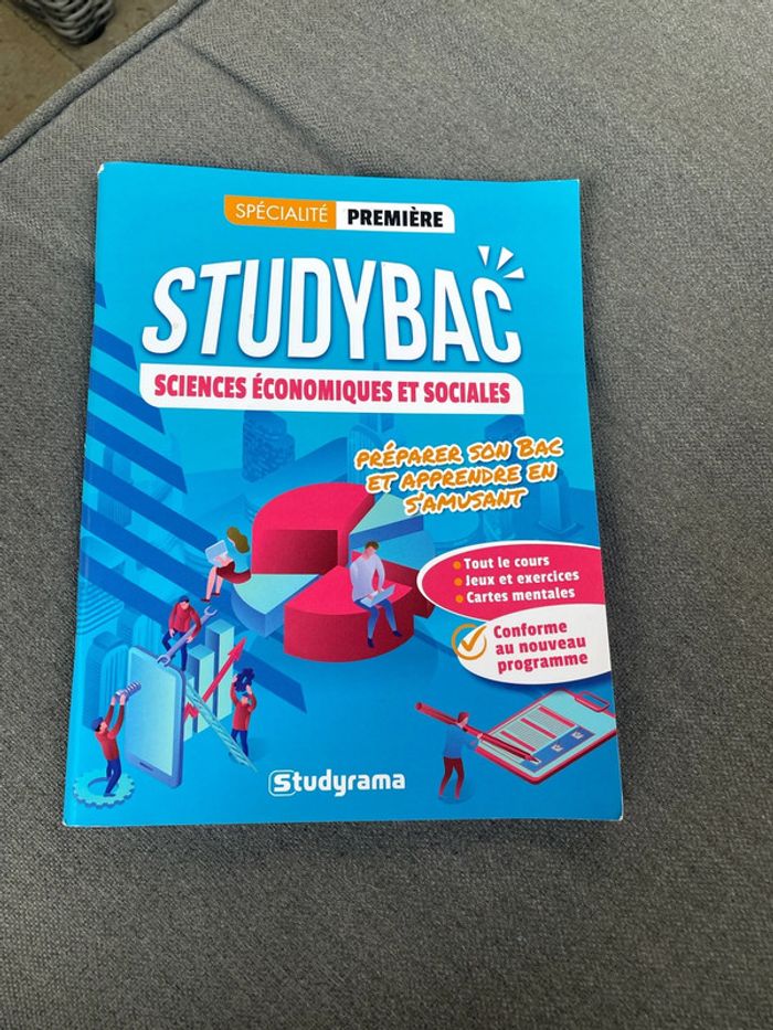 Studybac ses sciences économiques sociales bac première spécialité