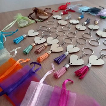 Bijou de sac / Porte-clé bois