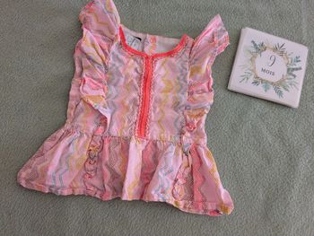 Tunique rose 9 mois