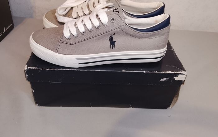 Baskets Polo Ralph Lauren - Toile grise -Taille 38 - photo numéro 3