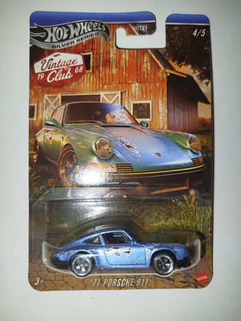 Hot Wheels Silver Séries Vintage Club '71 Porsche 911 NNE