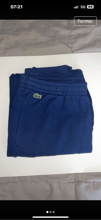 Bas de survêtement Lacoste bleu