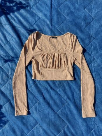 Top court manche longue beige Shein