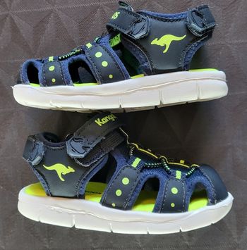 Sandales 23 Kangaroos bleues et jaunes