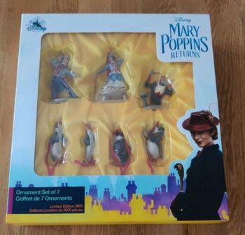 Coffret figurine ornements Mary Poppins Disney NEUF