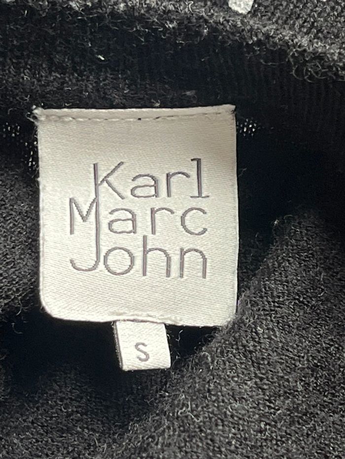 Pull fin noir avec cœurs Karl Marc John S comme neuf - photo numéro 5