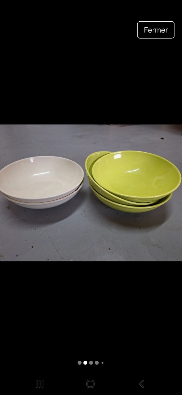 Lot d'assiettes 2 couleurs - photo numéro 2
