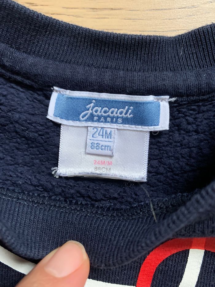 Pull / sweat Jacadi bleu marine 24 mois / 2 ans - photo numéro 3
