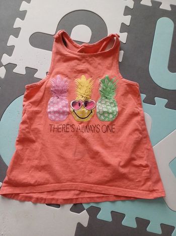 Débardeur corail 8 ans