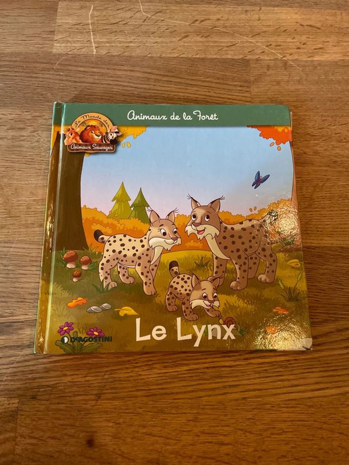 Livre Altaya Le monde des animaux Sauvages Animaux de la forêt Le Lynx
