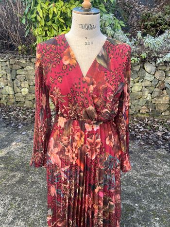 Robe longue rouge taille S