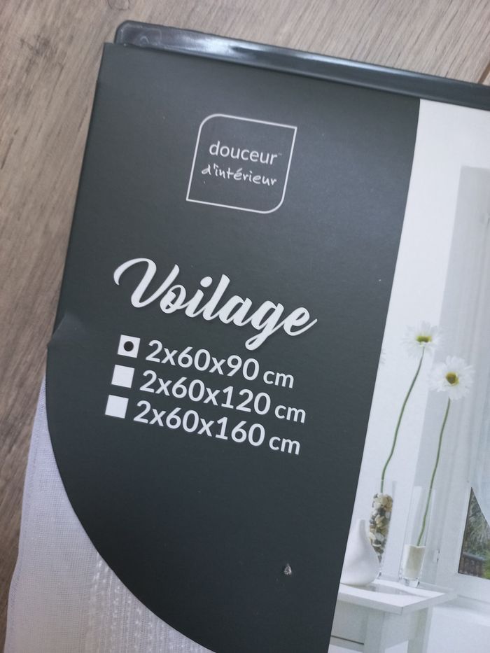 Lot de 2 voilages - photo numéro 2