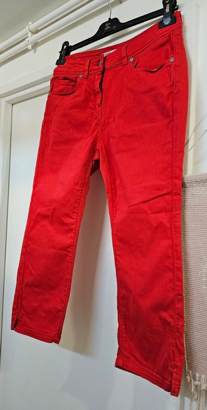 Pantacourt Bermuda Short long Coton Elasthane Saint James Taille 40