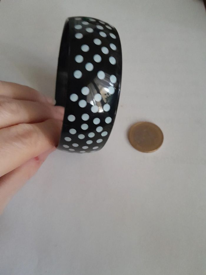 Sublime bracelet vintage chic à pois - photo numéro 3