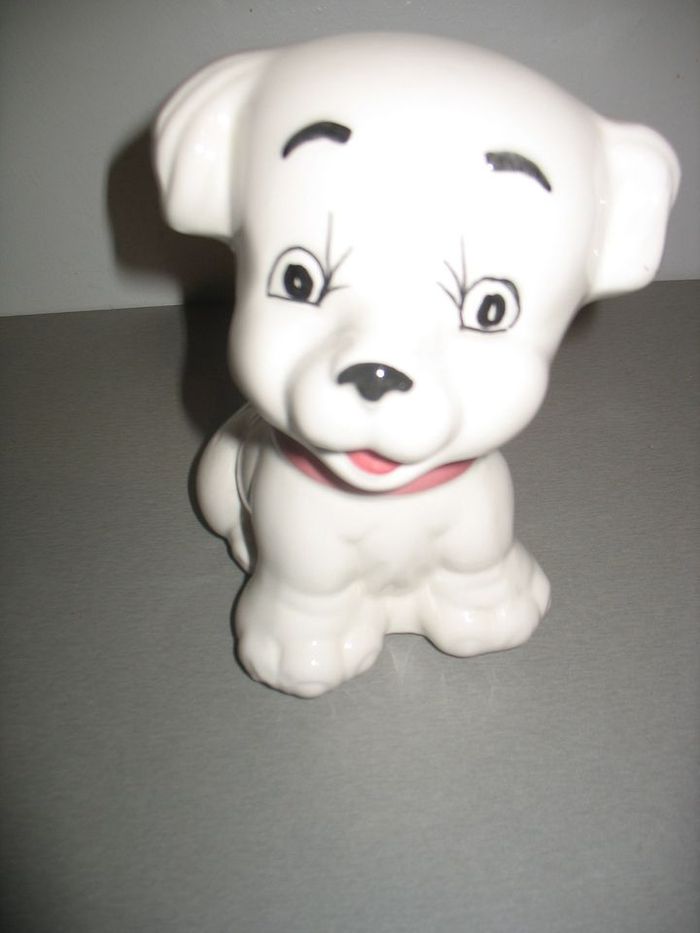 PETIT CHIEN BLANC EN CÉRAMIQUE - n°23 - photo numéro 2