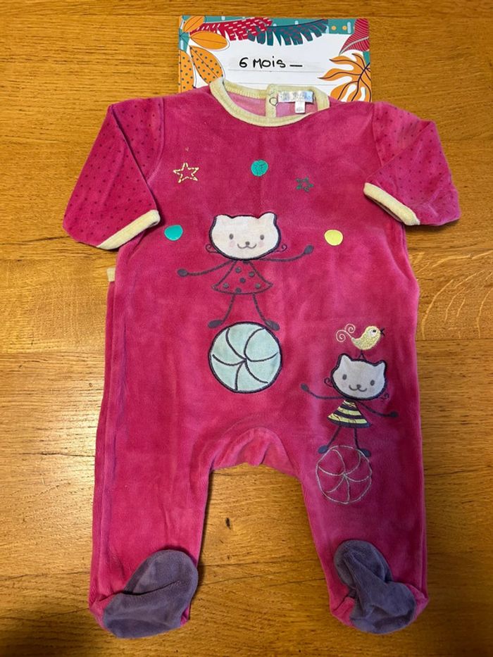 Lot de pyjamas fille - 7 pièces - 6 mois - photo numéro 9