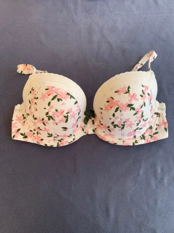 Soutien-gorge Princesse Tam Tam beige à fleur 90D