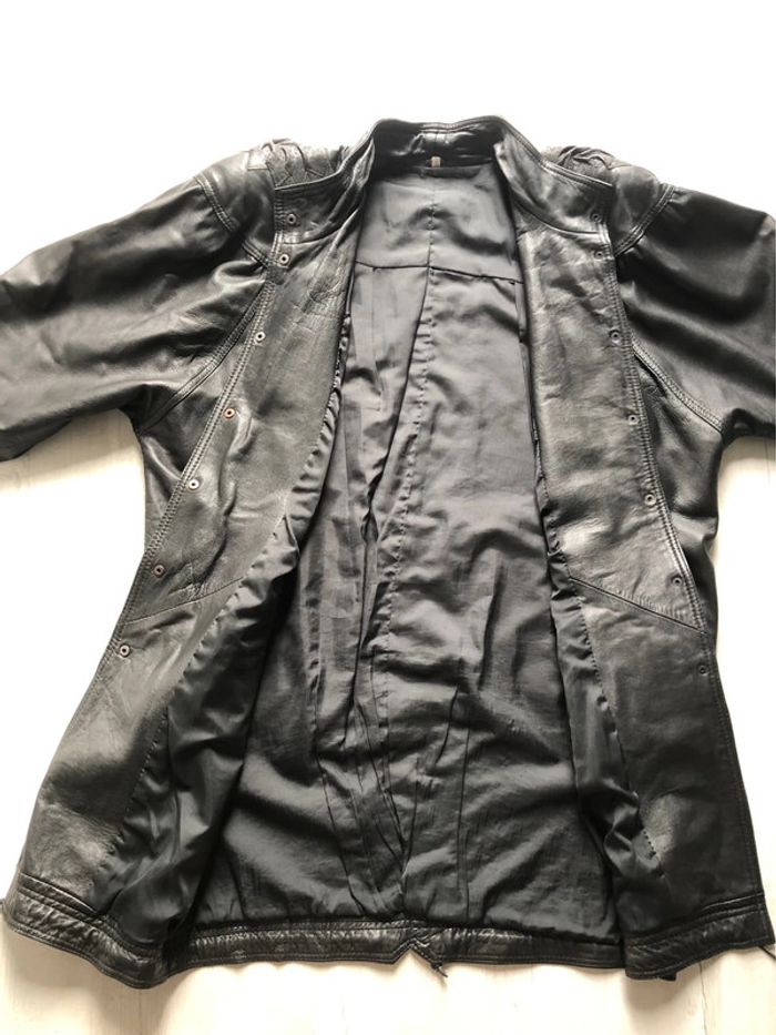 BB- Manteau en cuir vintage TBE T 40 (taille vintage-44) - photo numéro 9