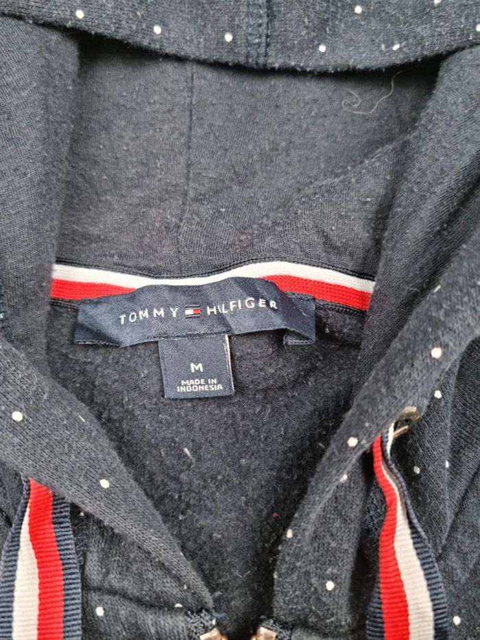 Gilet à capuche zippé Tommy Hilfiger bleu marine M Femmes - photo numéro 6