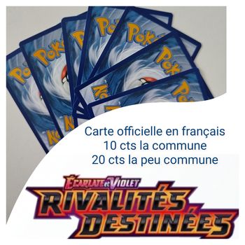 Carte pokémon officielle à l'unité rivalités destinées